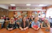 А теперь экскурсия на производство. Кабинет Охраны труда.