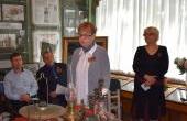 На мероприятии вспоминали ветерана ВОВ Михотина Д.В. На фото дочь ветерана Толмачева Л.Д.