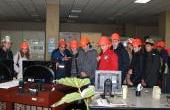 На объединеном  щите  управления турбинным  отделением.